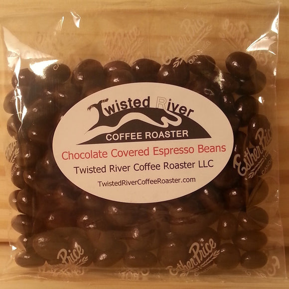 Dark Chocolate Coated Espresso Beans, 4 oz. bag