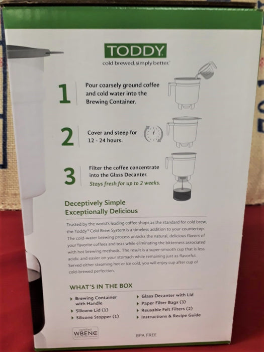 Toddy Cold Brew System (THM), 1 gallon — Twisted River Coffee Roaster